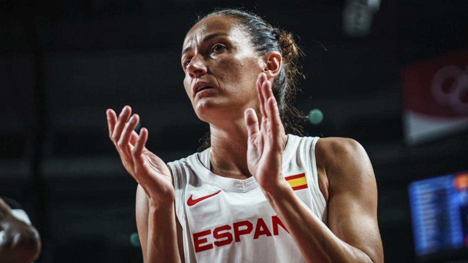 Laia Palau, en l'últim partit amb la selecció
