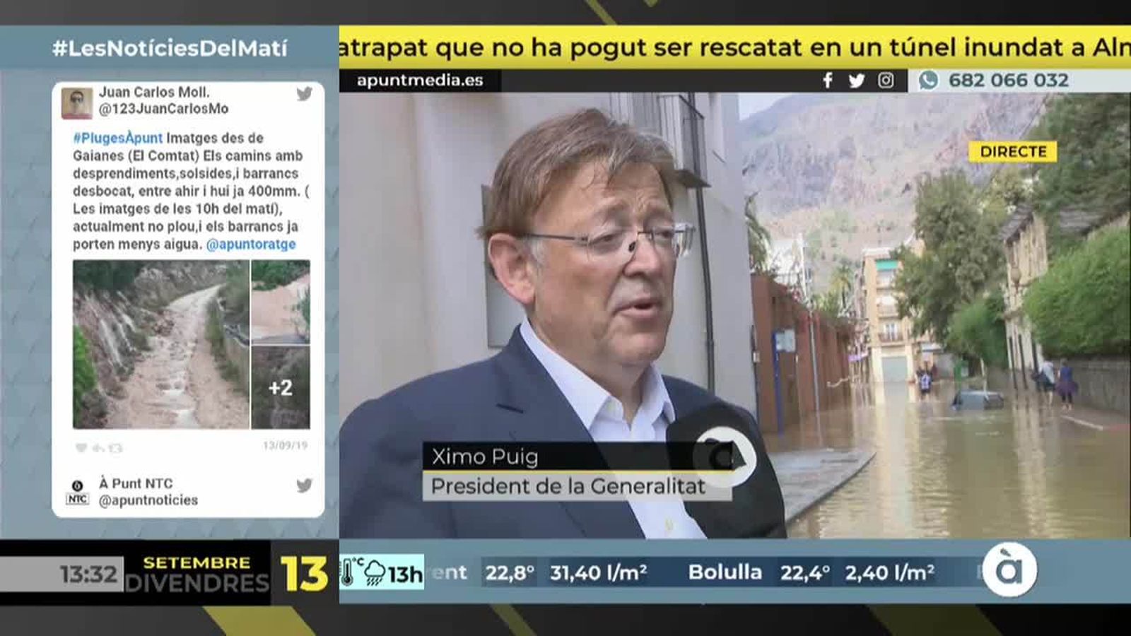 13.09.2019 | NM Entrevista a Ximo Puig, president de la Generalitat