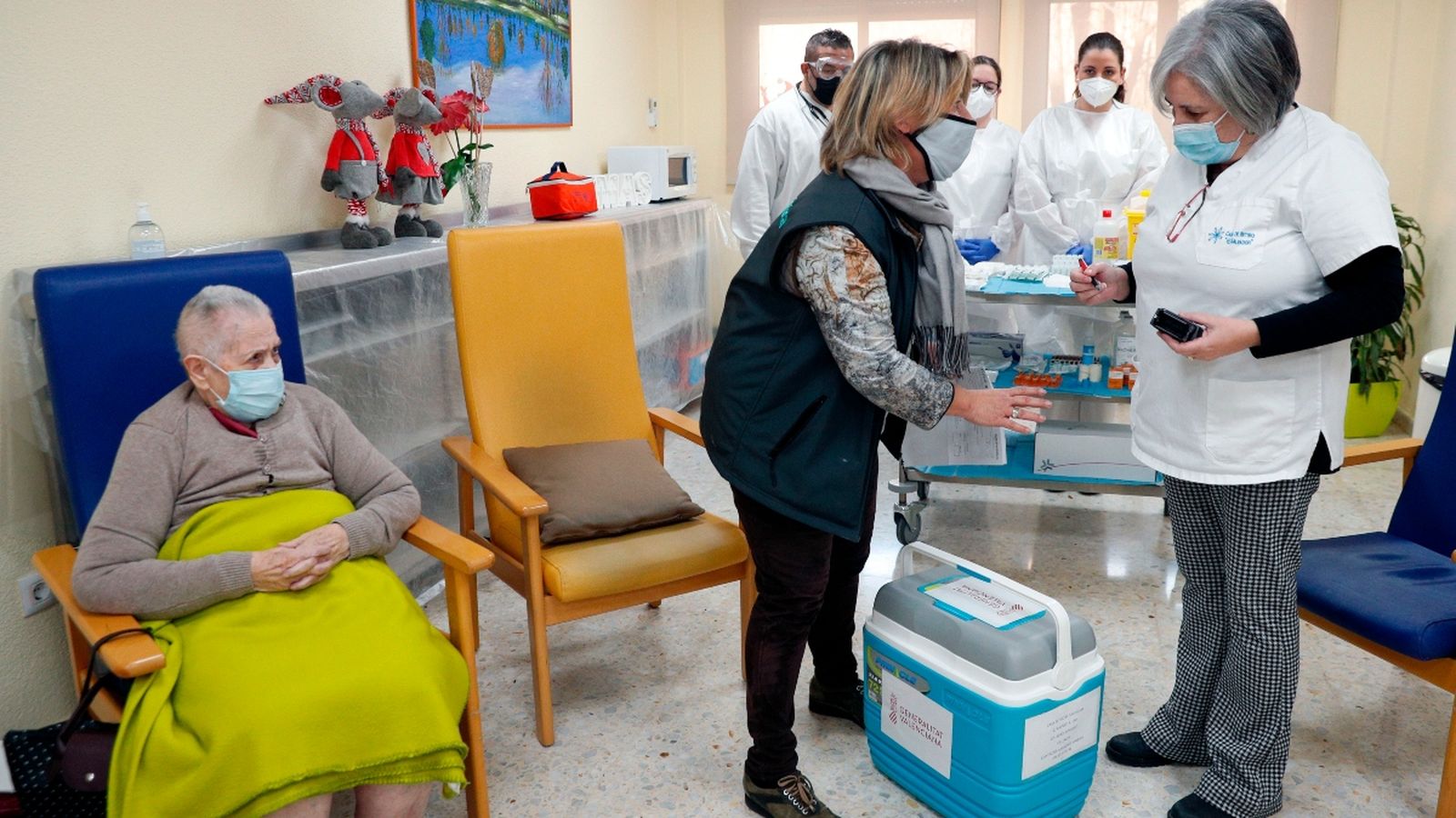 Vacunació a una residència de Torrent