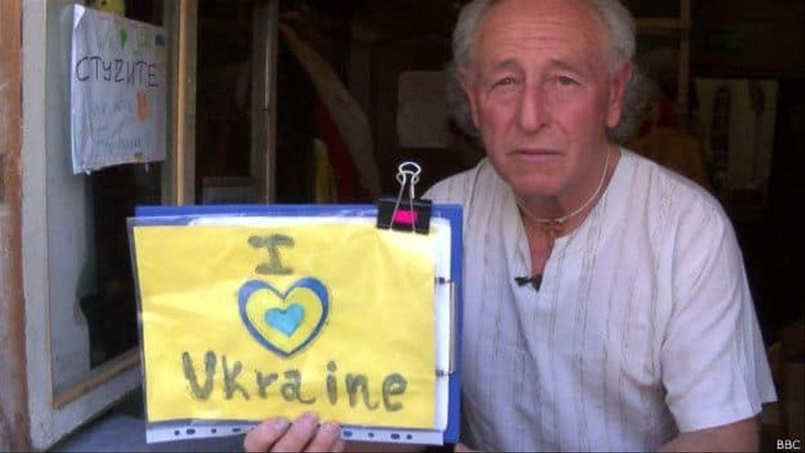 El valencià Mariano García Calatayatud, de 75 anys, a Ucraïna