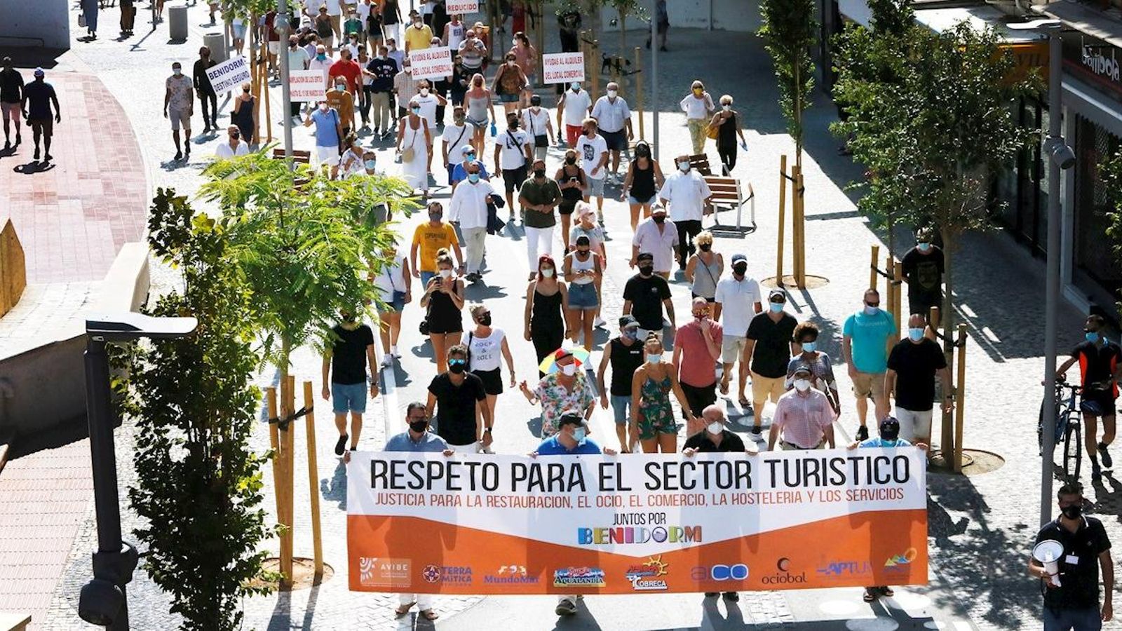 Manifestació a Benidorm