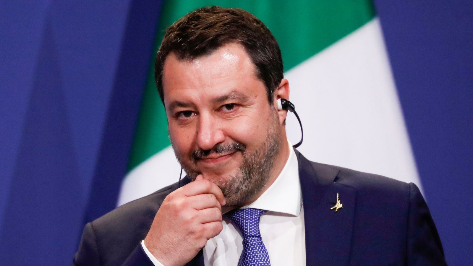El líder de la Lliga Nord i exministre de l'Interior, Matteo Salvini a un acte a Budapest