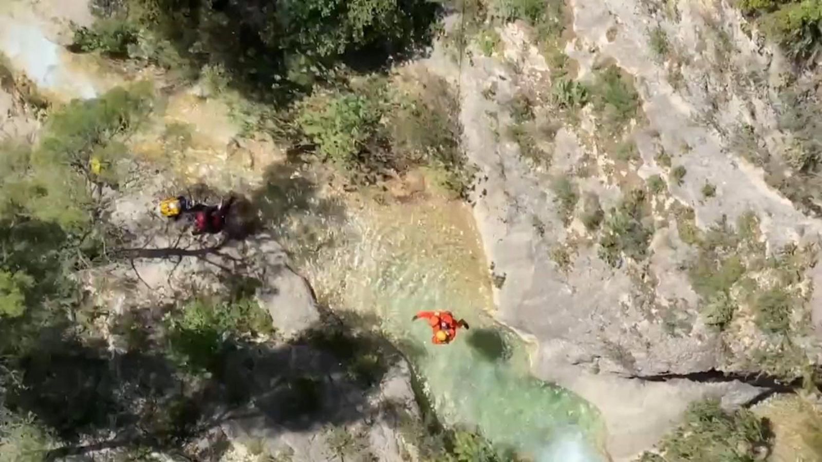 Rescat d'una dona al Barranc de la Mela (Marina Baixa)