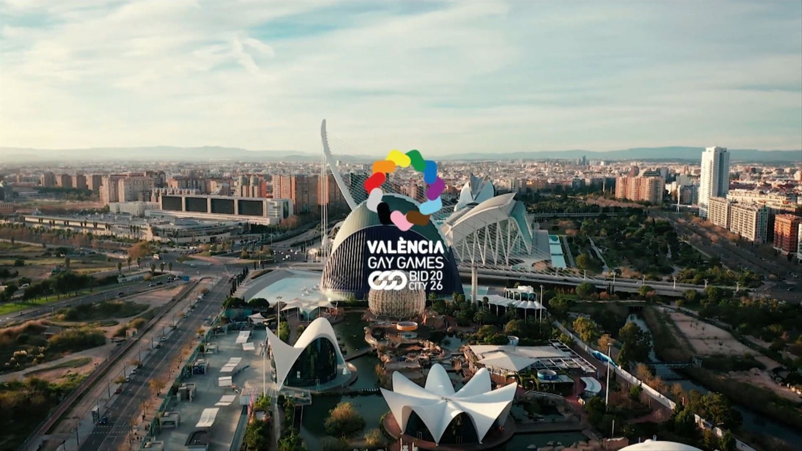 Imatge de la candidatura de València per als Gay Games 2026