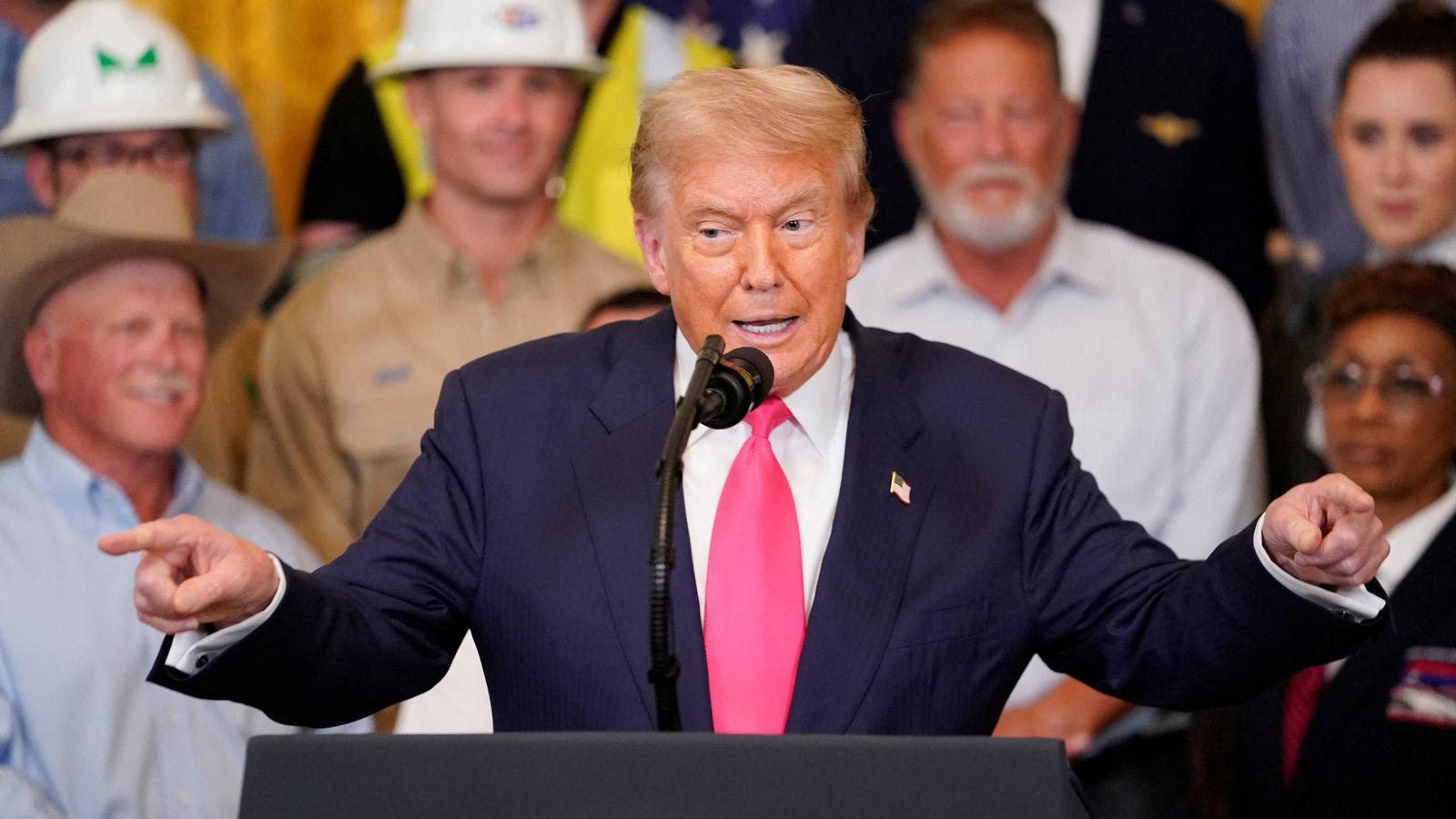 Donald Trump durant un esdeveniment a la Casa Blanca per a presentar el seu projecte de reforma fiscal i pressupostària, el passat 26 de juny