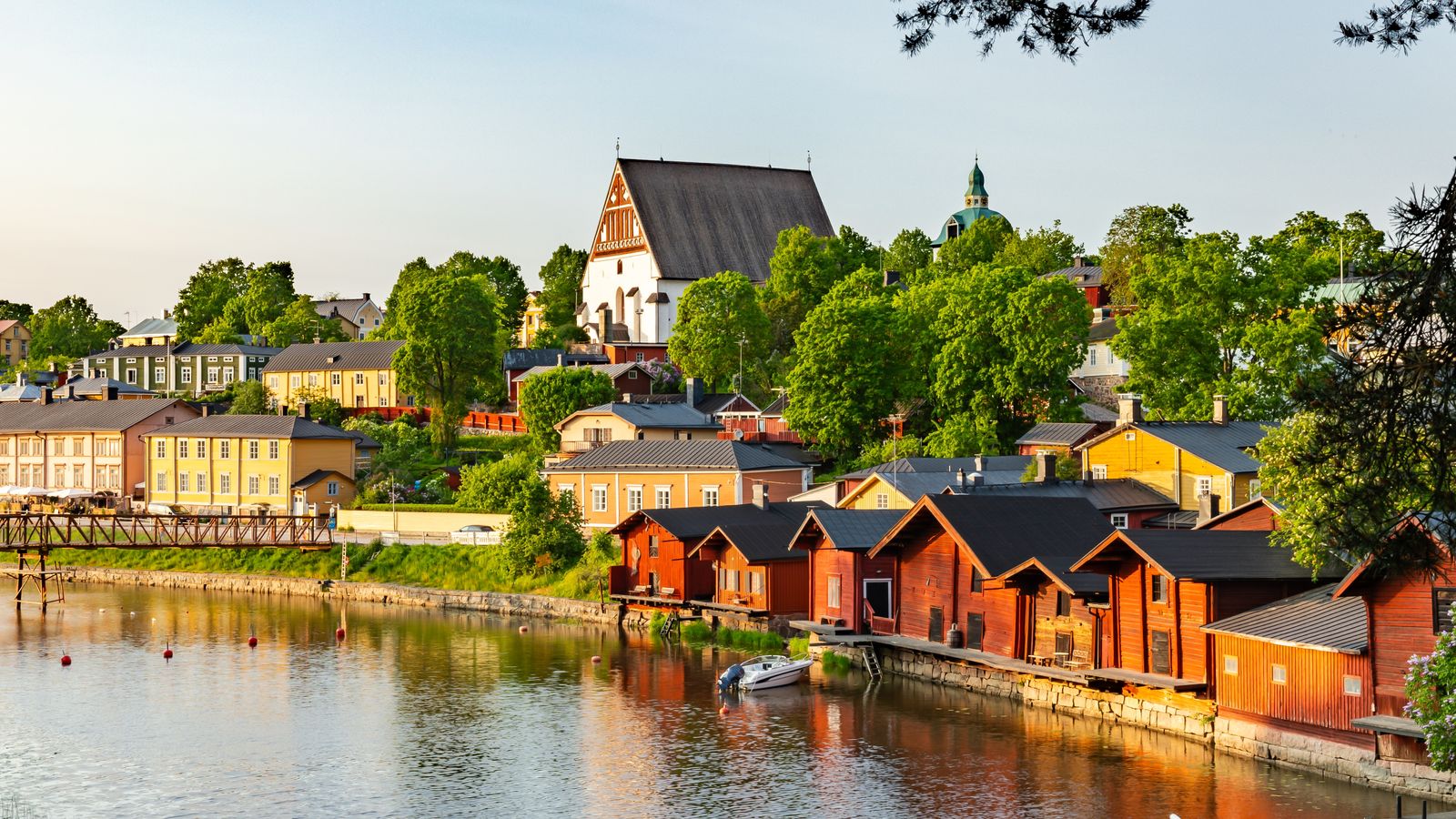 Paisatge al capvespre de Porvoo, Finlàndia