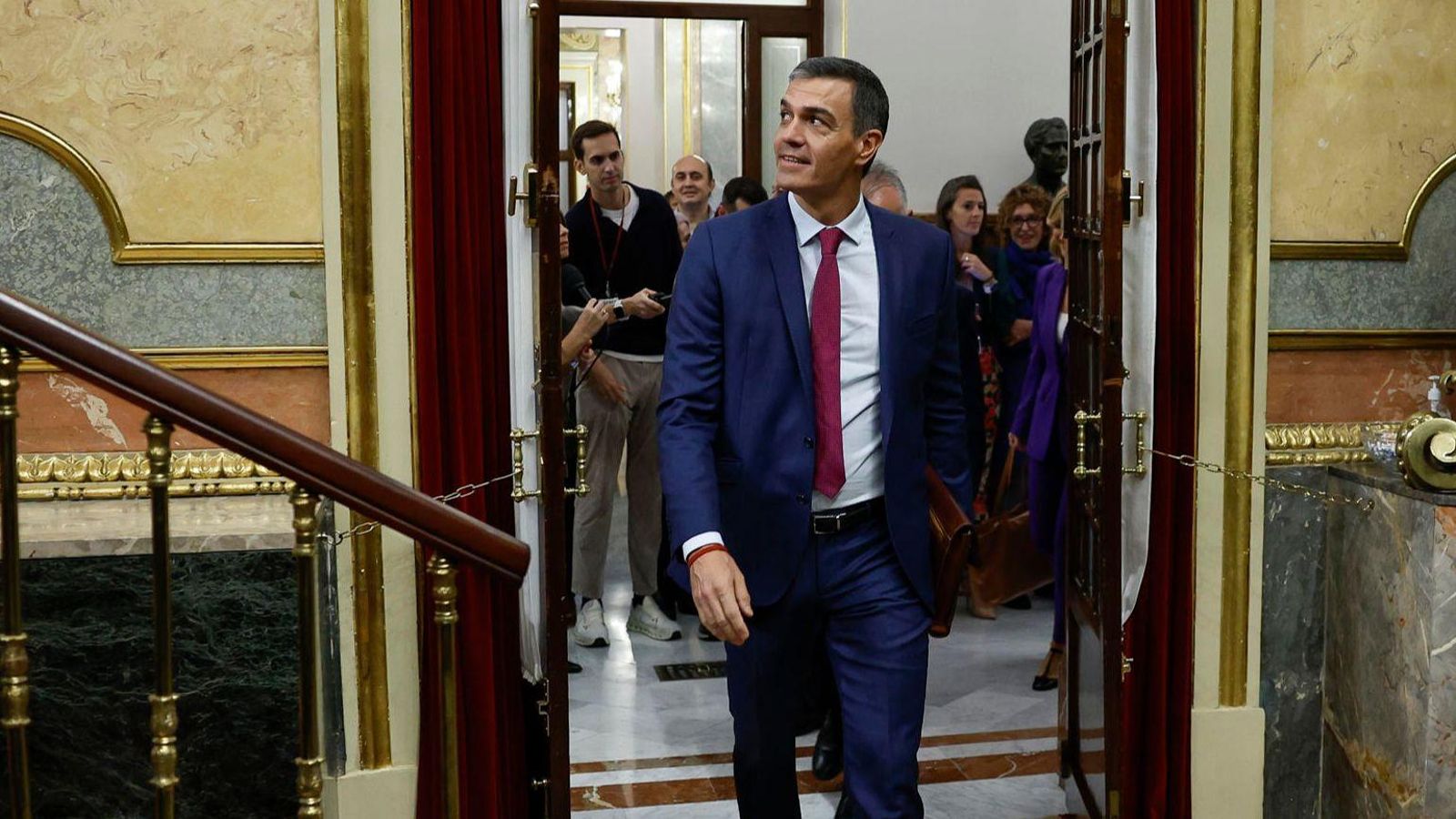 Sánchez arriba al Congrés (arxiu) Sánchez arriba este dimecres al Congrés