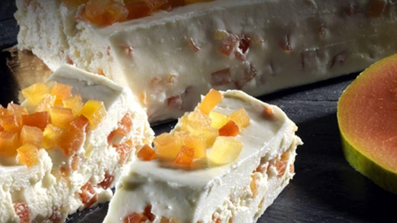 Formatge de llet de cabra amb papaia