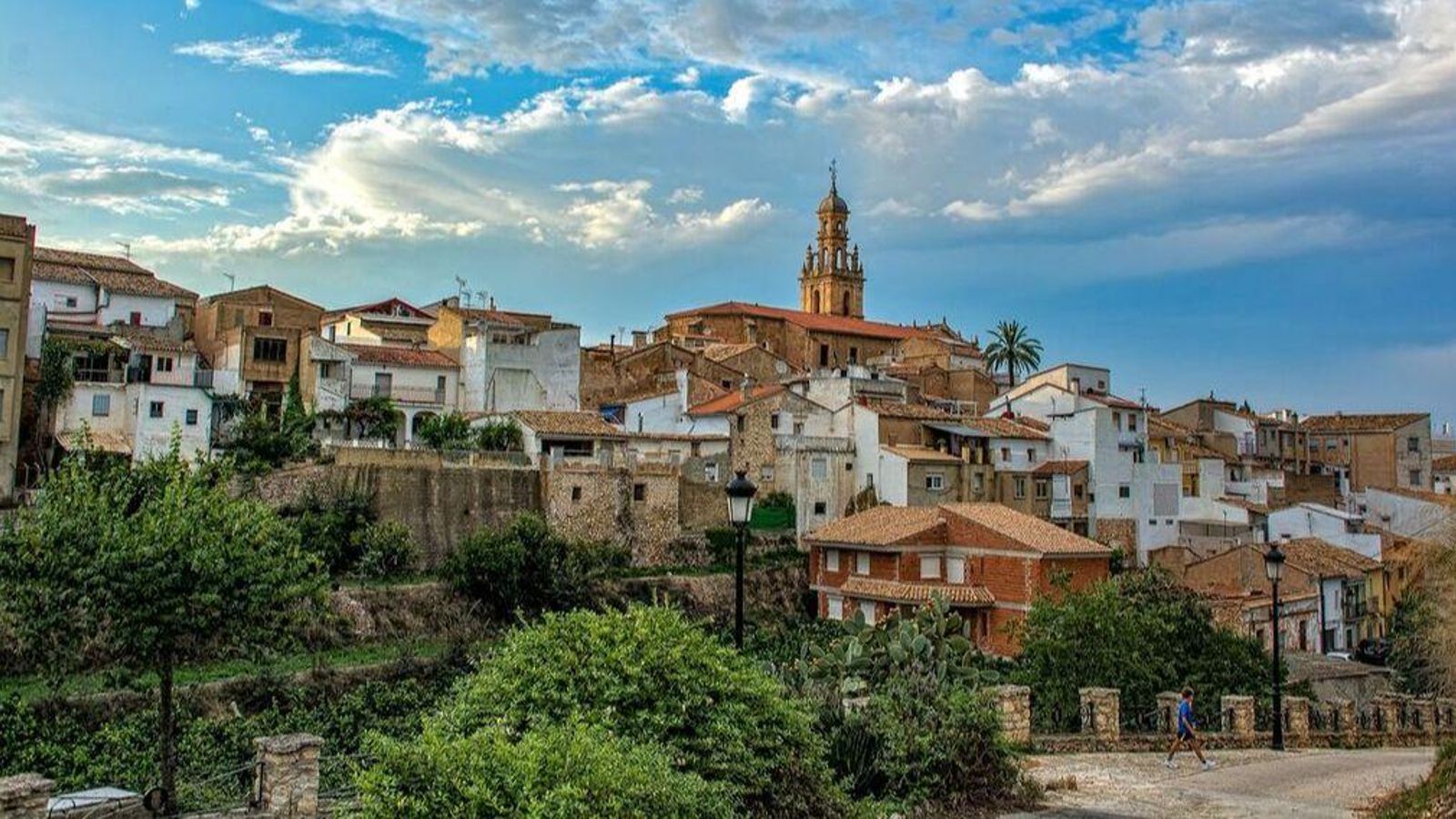 Imatge d'arxiu del nucli urbà d'Énguera