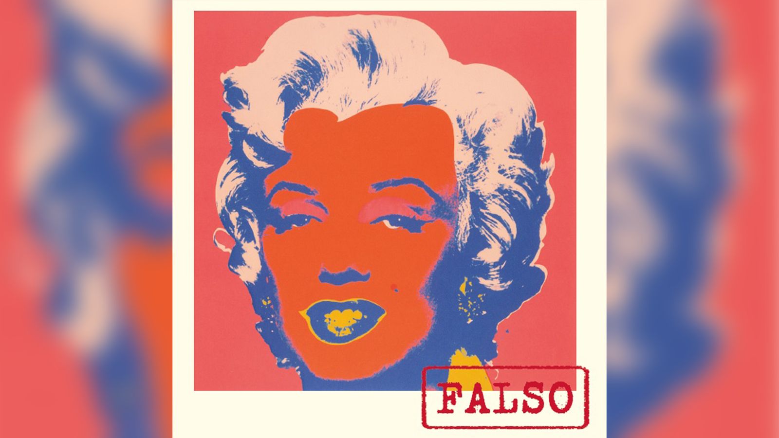 Falsificació de 'Marilyn' d'Andy Warhol que es pot veure a l'exposició "Fals: l'art de l'engany o l'engany de l'art"