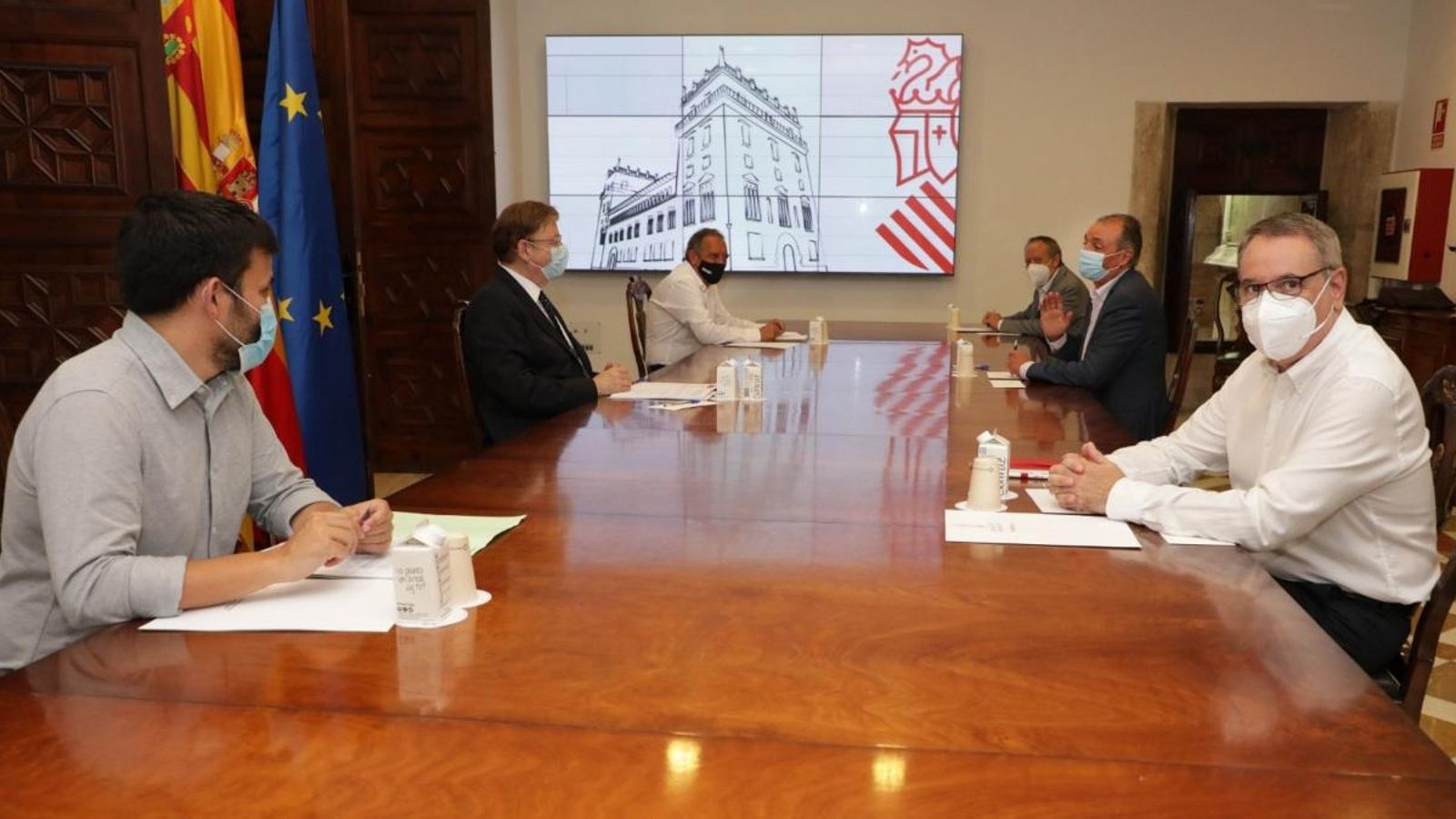 Una imatge de la presentació, aquest matí, del Pla de Formació Professional