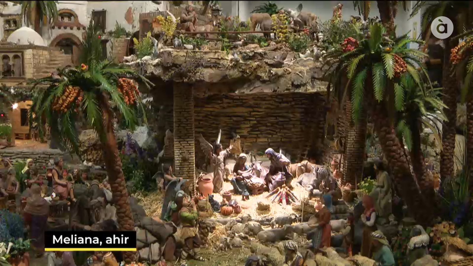 VÍDEO | Un betlem monumental al barri de Roca de Meliana