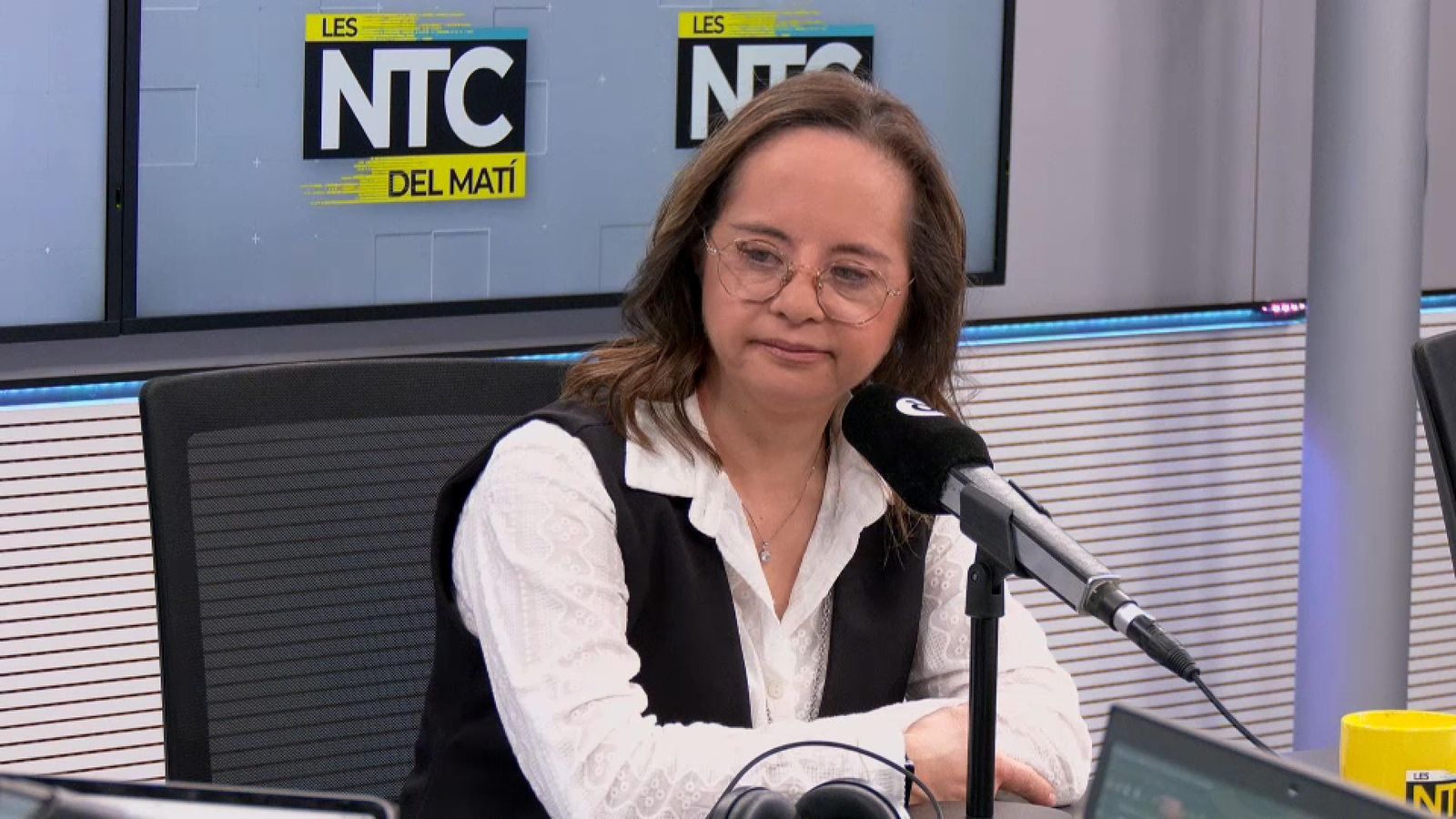 La diputada del PP Mar Galcerán durant la seua intervenció en 'Les notícies del matí'