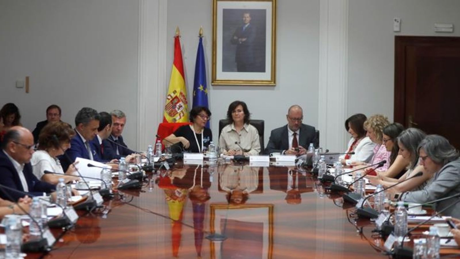 Conferència Sectorial d'Igualtat, celebrada dimarts 31 de juliol a Madrid, presidida per Carmen Calvo.