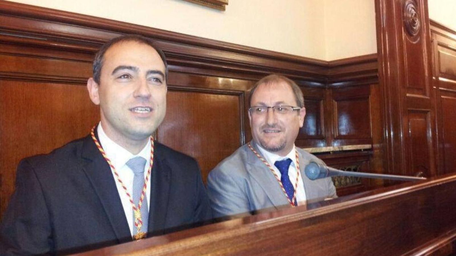 Santi Pérez junt amb Sergio Bou, alcalde de Santa Magdalena de Polpís