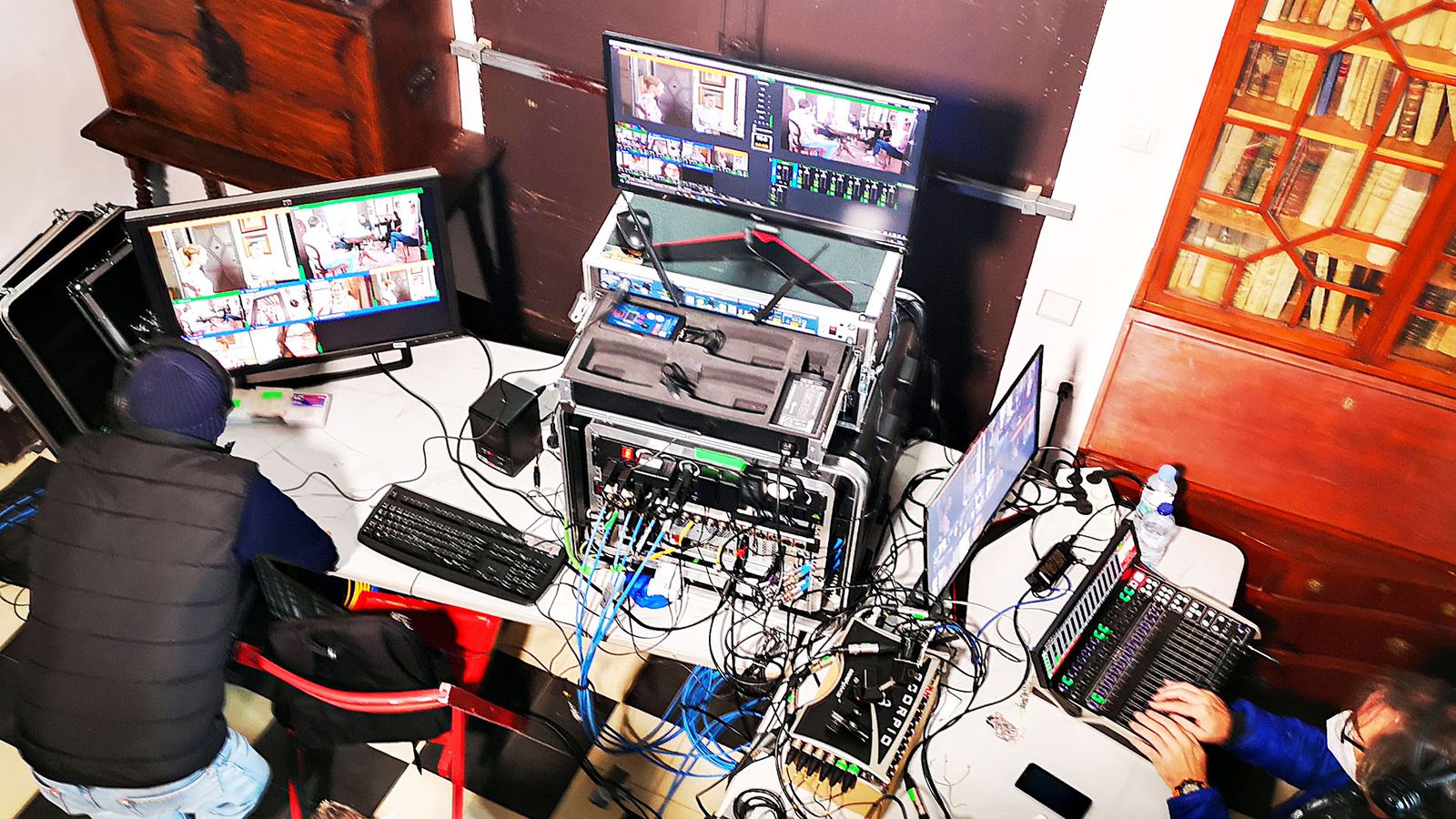 Durant el rodatge del programa resum