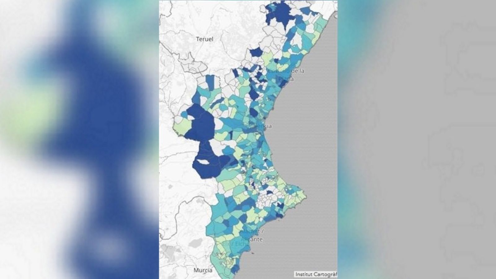 La Conselleria de Sanitat va publicar dijous les dades d'incidència del coronavirus als municipis valencians