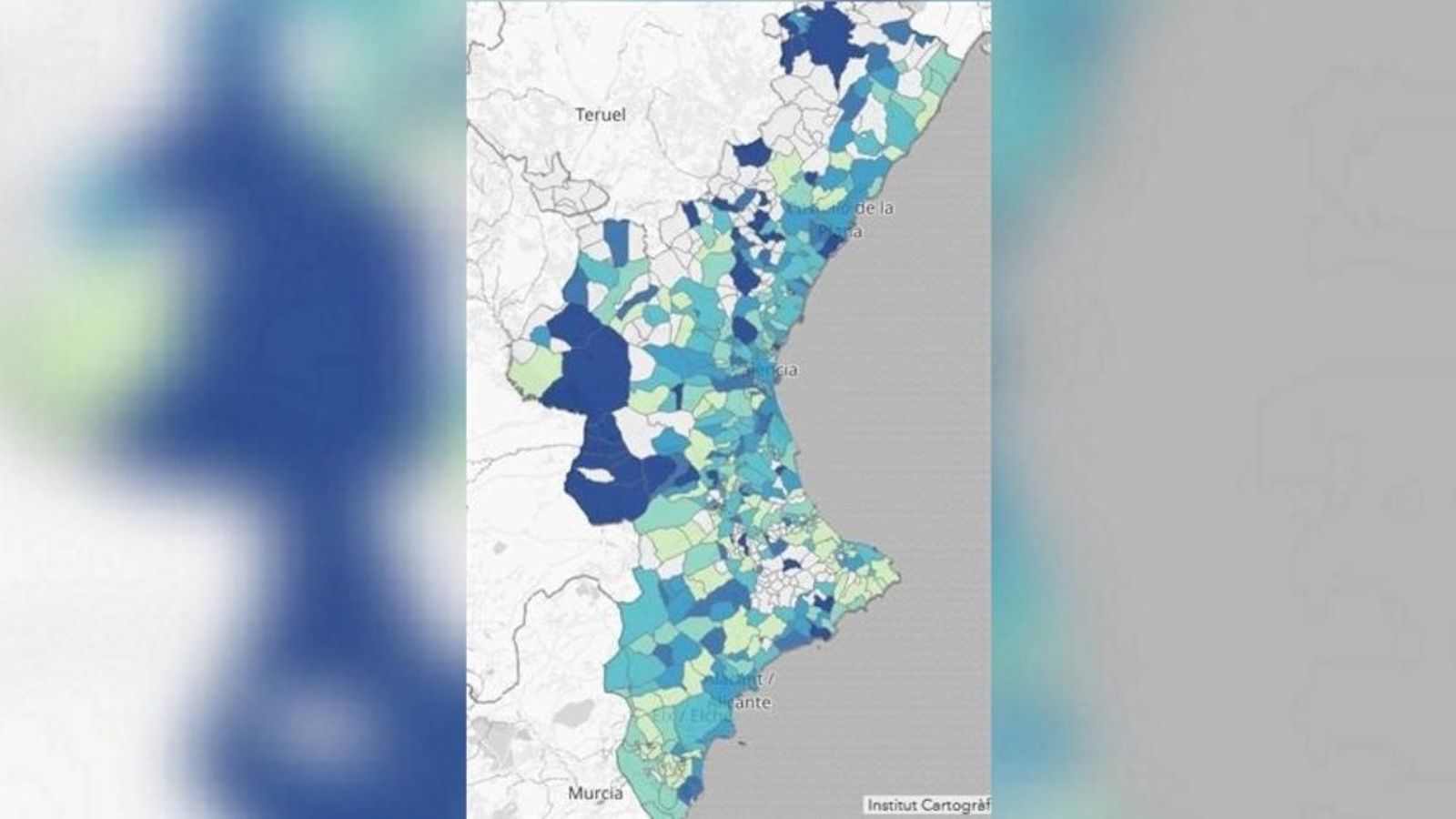 La Conselleria de Sanitat va publicar dijous les dades d'incidència del coronavirus als municipis valencians