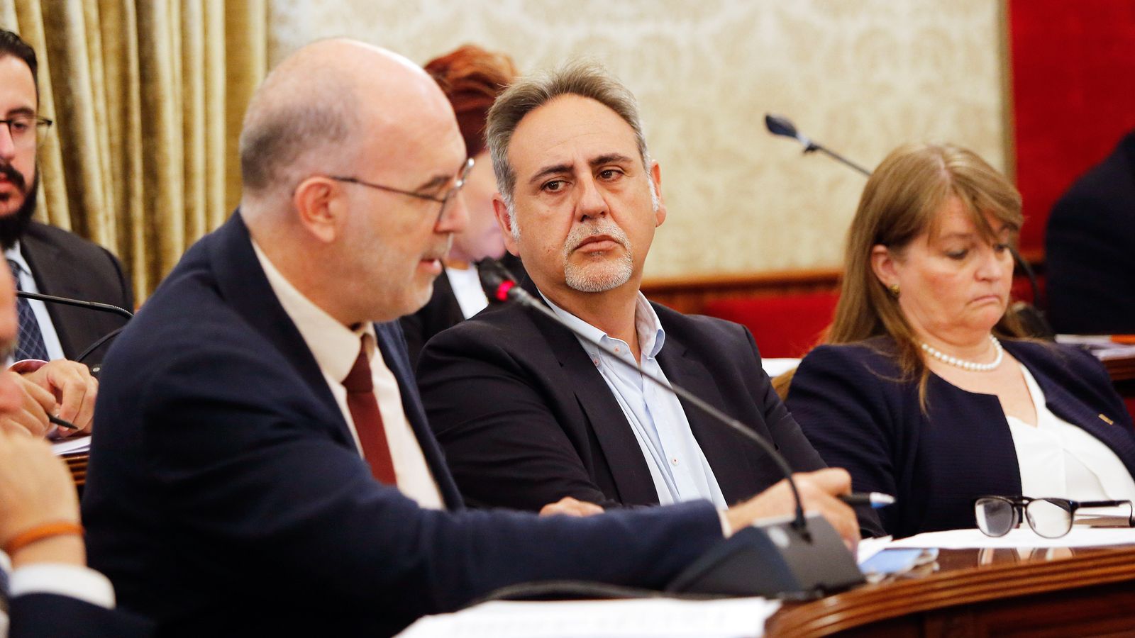 Jiménez en un plenari de l'Ajuntament d'Alacant, en 2022