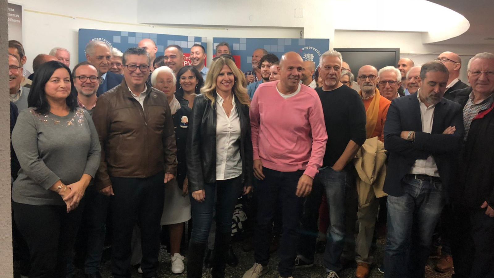 Eva Montesinos, a la seu local del PSPV a Alacant