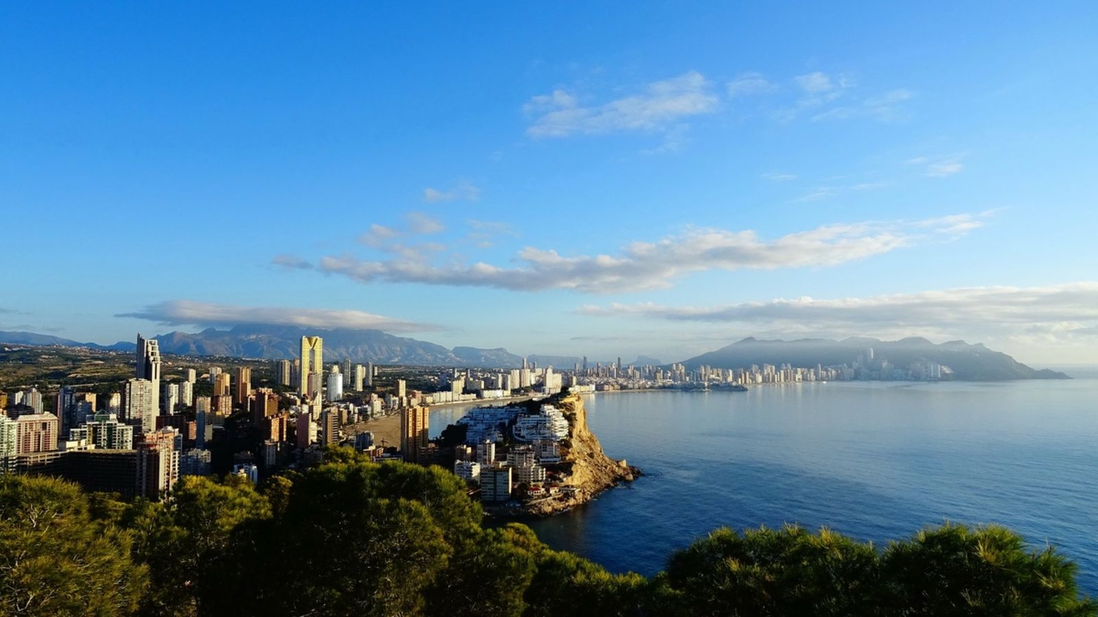 Vista panoràmica de la costa de Benidorm