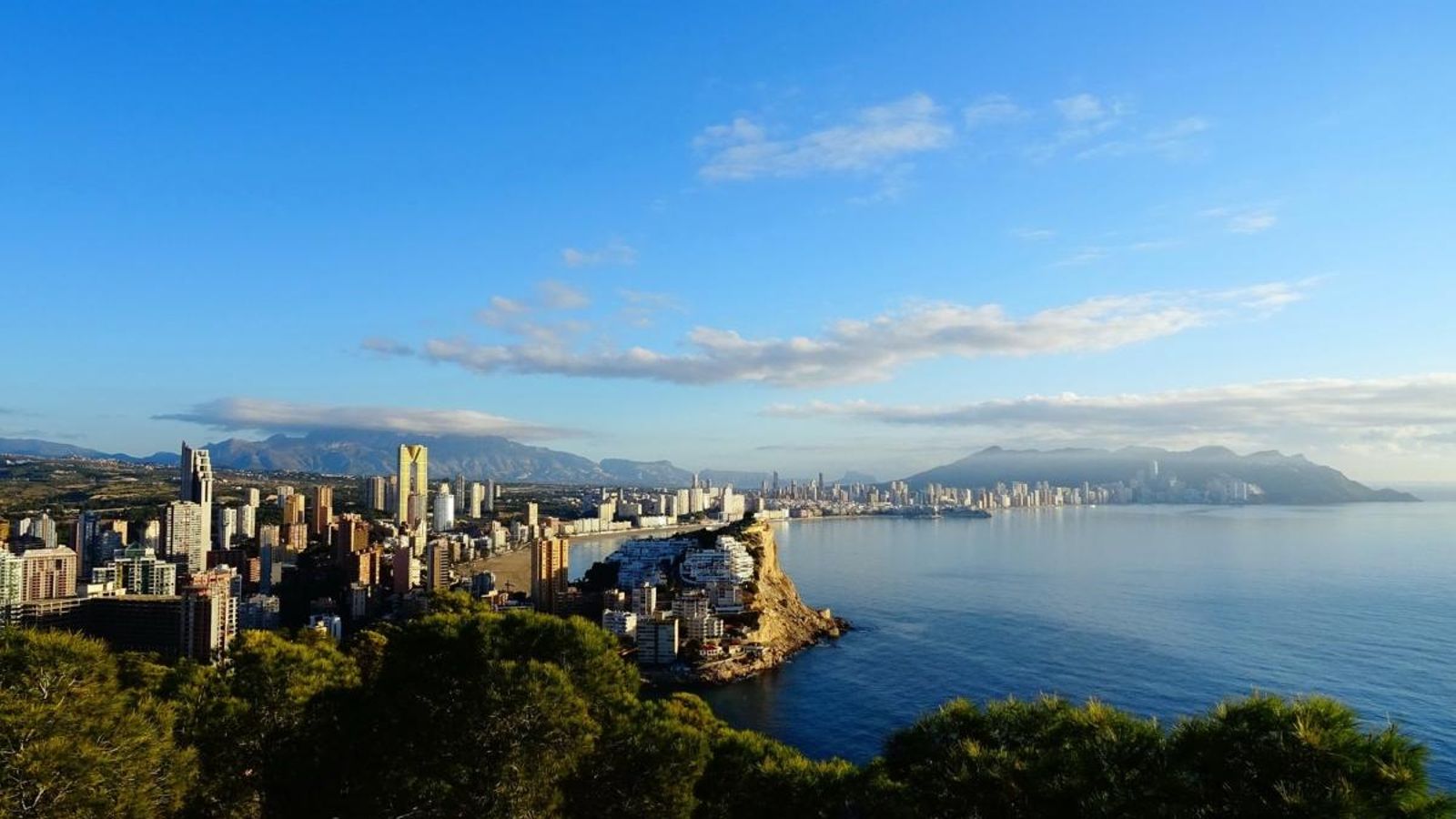 Vista panoràmica de la costa de Benidorm