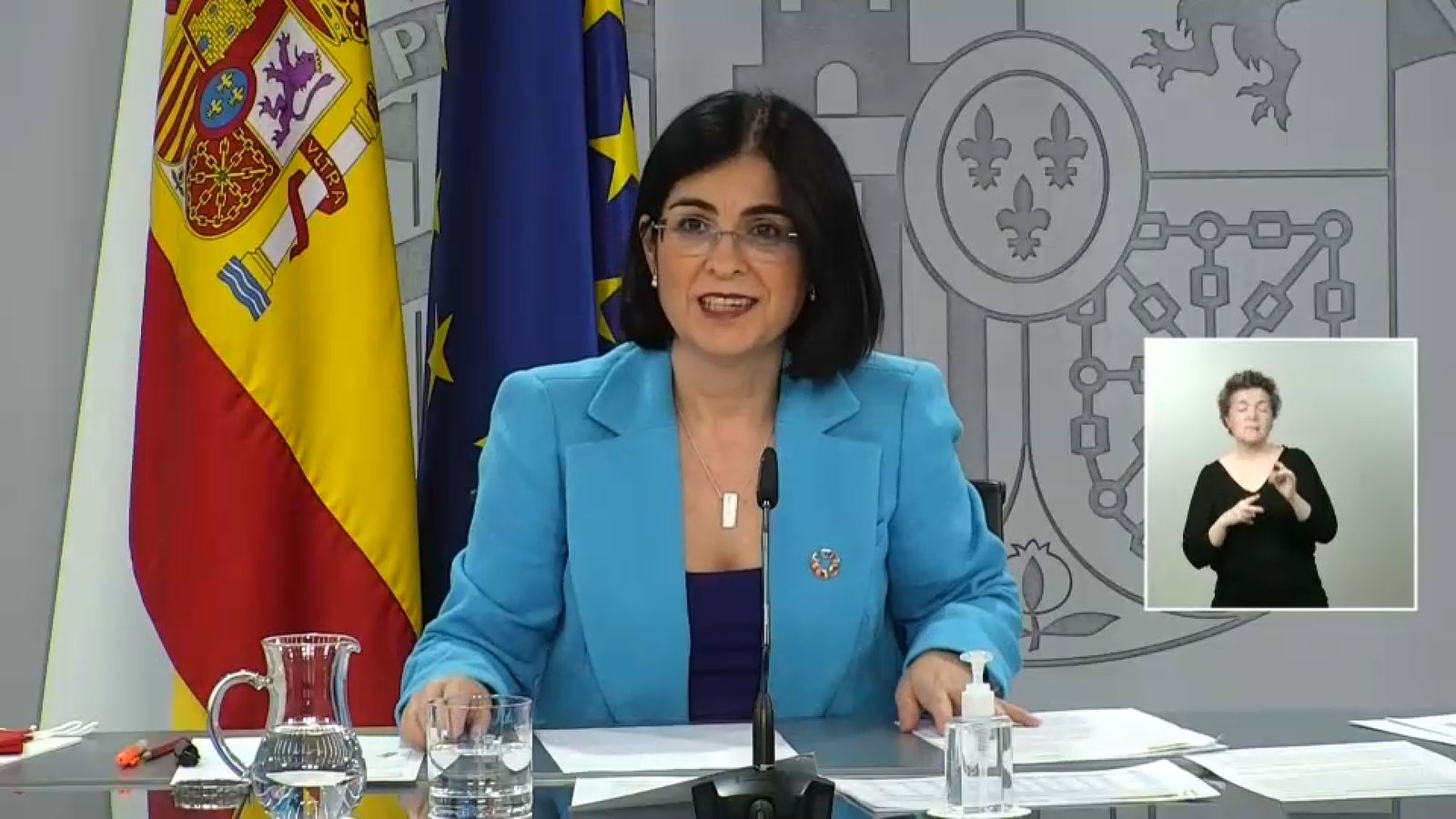 Darias, aquest dimecres, durant la roda de premsa