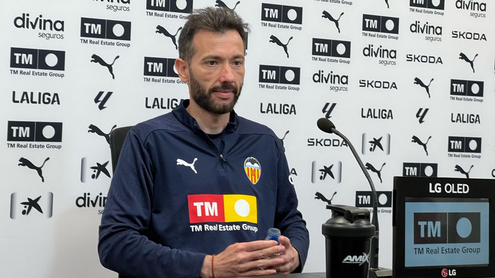 El tècnic del València, Carlos Corberán