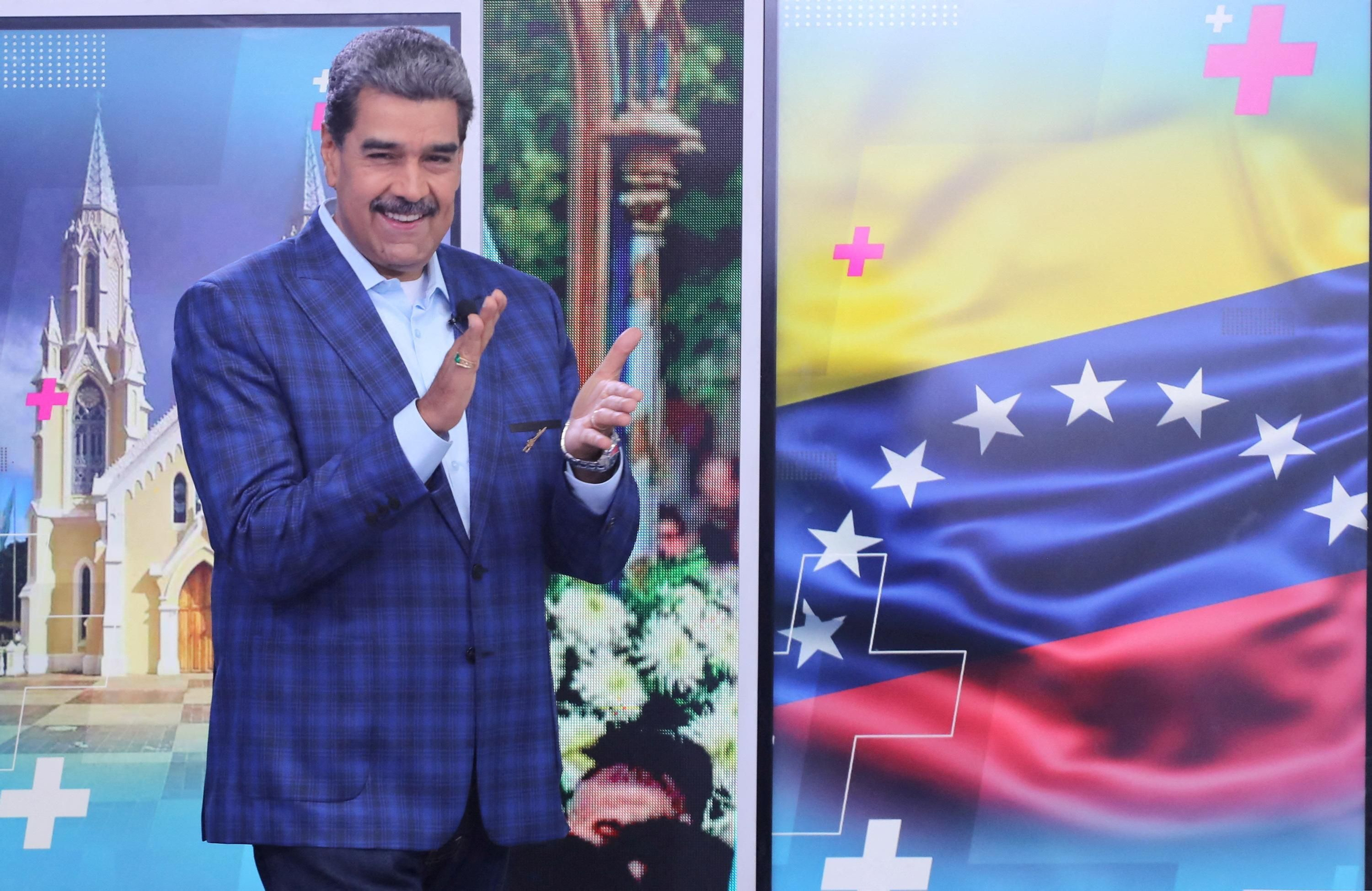 Maduro, en un moment del programa 'Con Maduro+' de la televisió veneçolana Maduro, en un moment del programa "Con Maduro+" de la televisió veneçolana