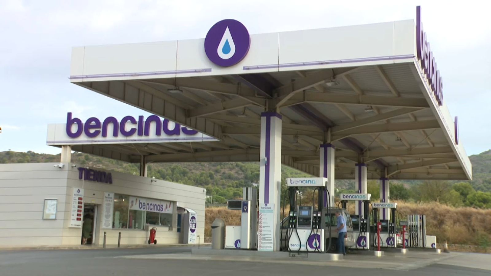 Una estació de servici a Castelló de la Plana, este dimarts