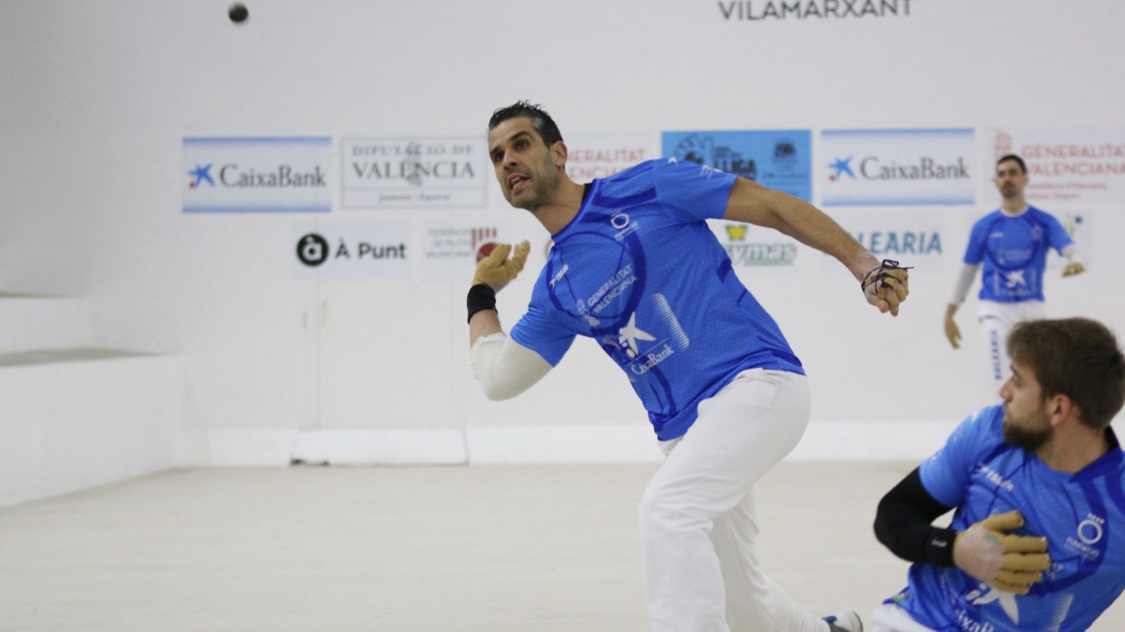 Javi, de Pedreguer, durant una partida