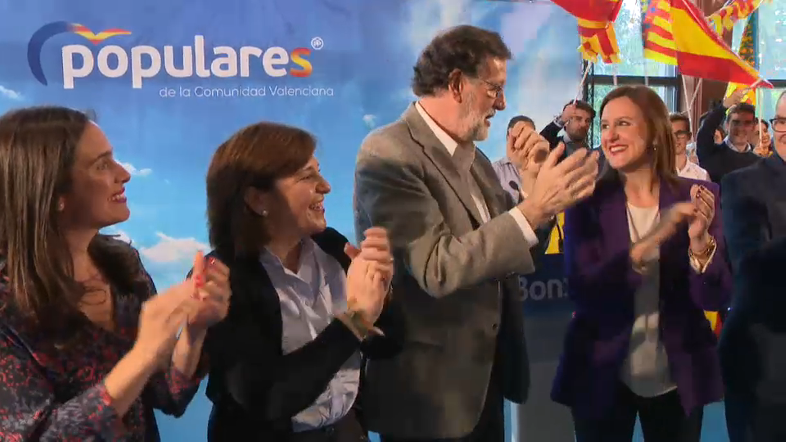 Mariano Rajoy fa campanya a València per a donar suport a Isabel Bonig