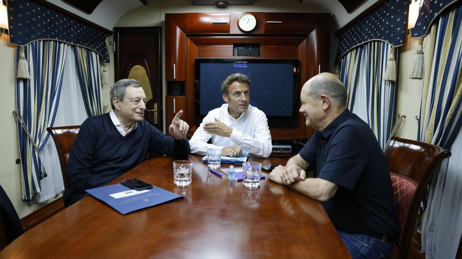 Els tres mandataris han viatjat junts en un tren en direcció a la capital ucraïnesa