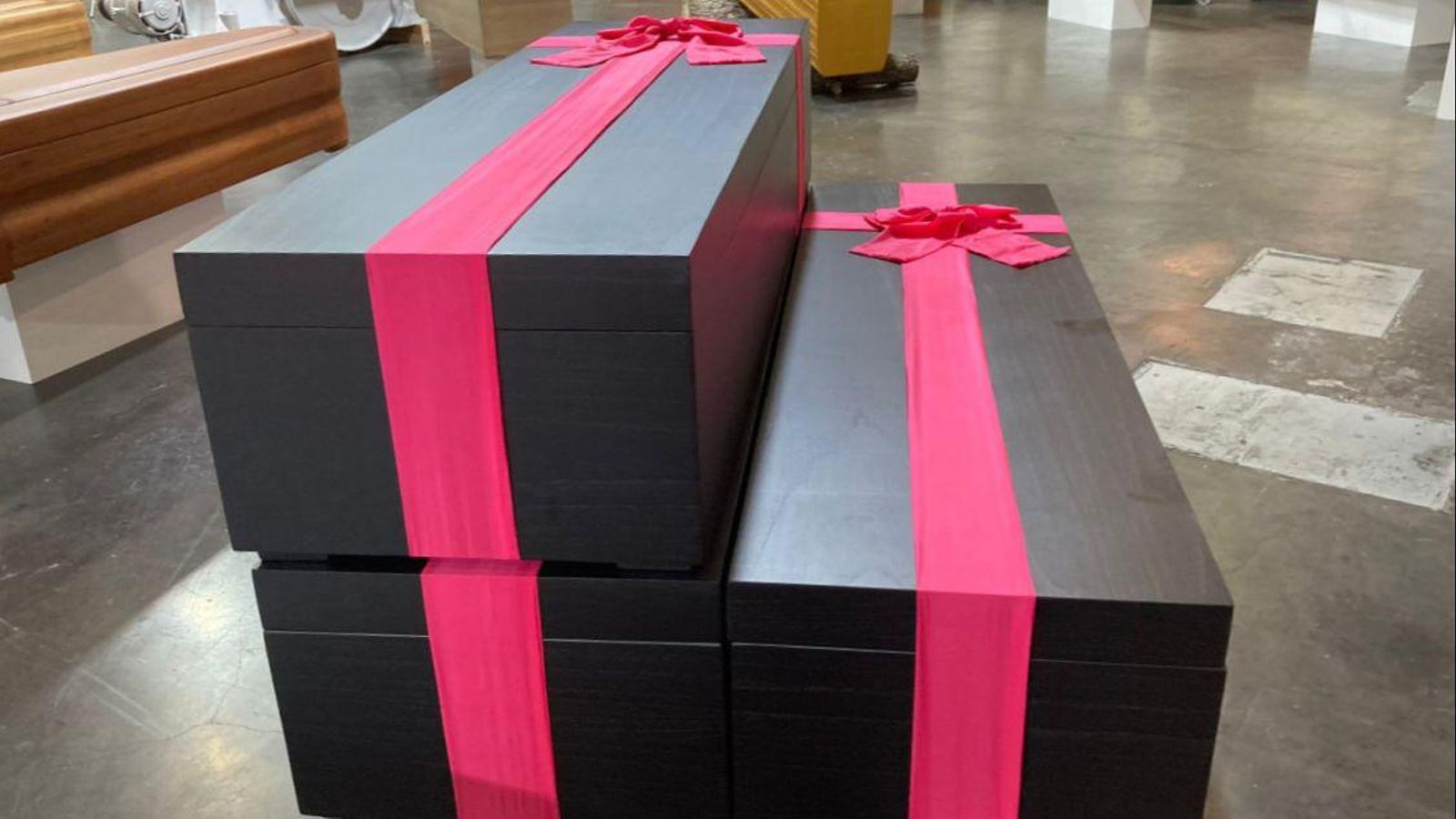 El taüt de 'El juego del calamar' a Funermostra