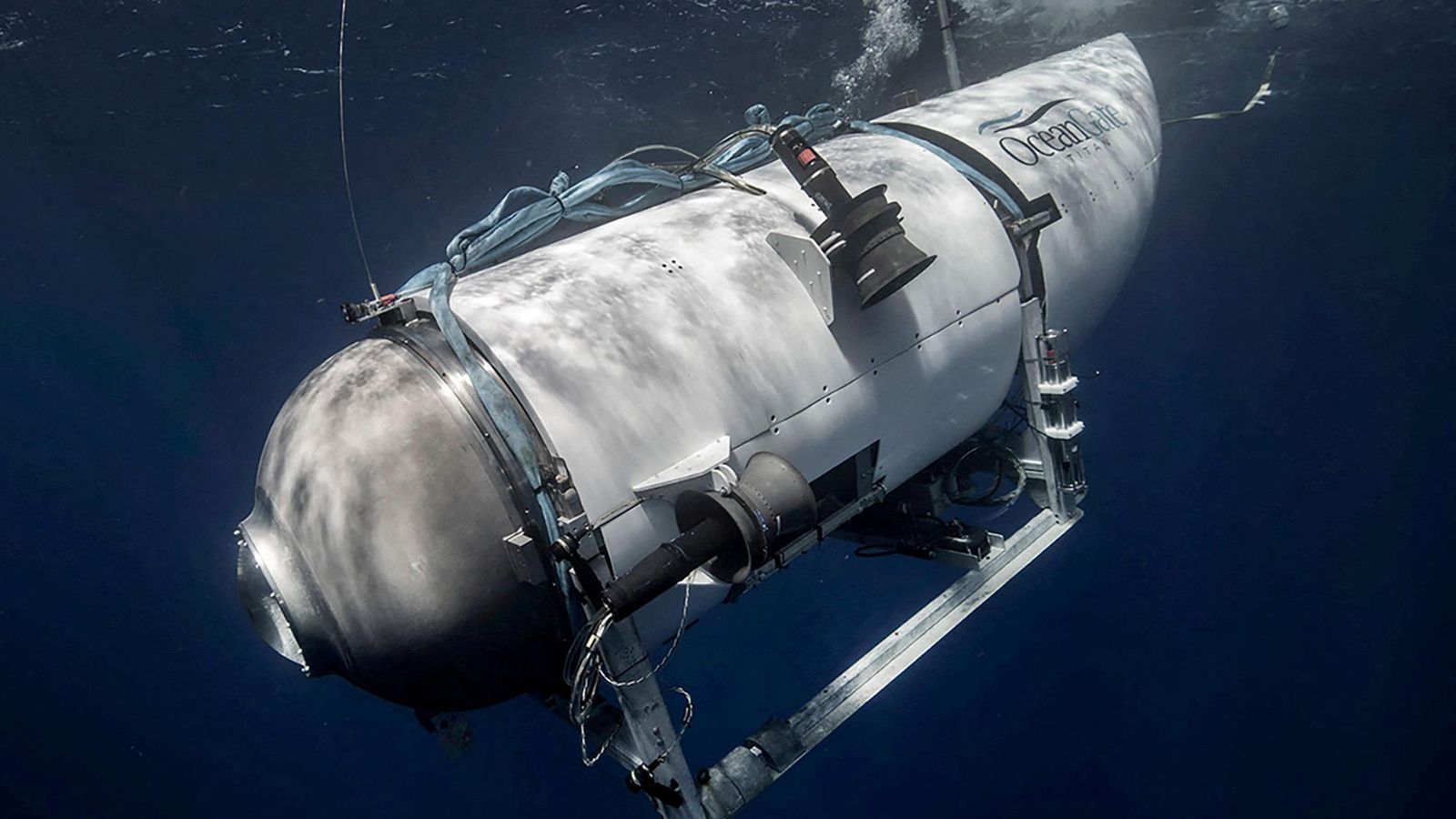 Imatge de Titan, la nau submarina extraviada amb cinc tripulants