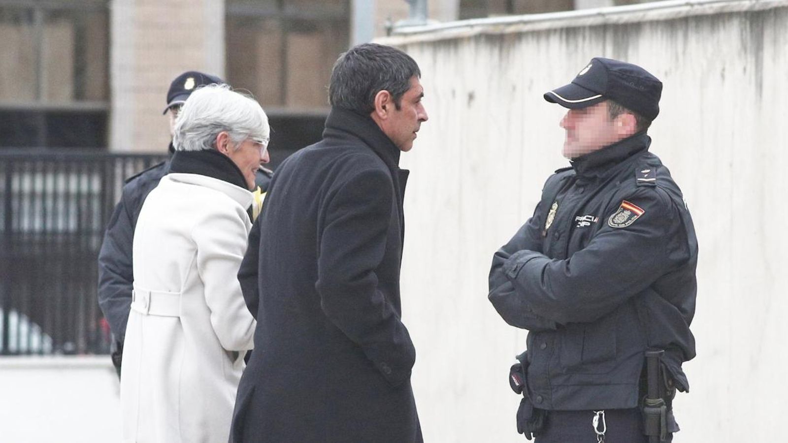 El major dels Mossos d'Esquadra, Josep Lluís Trapero, a la seua arribada al juí