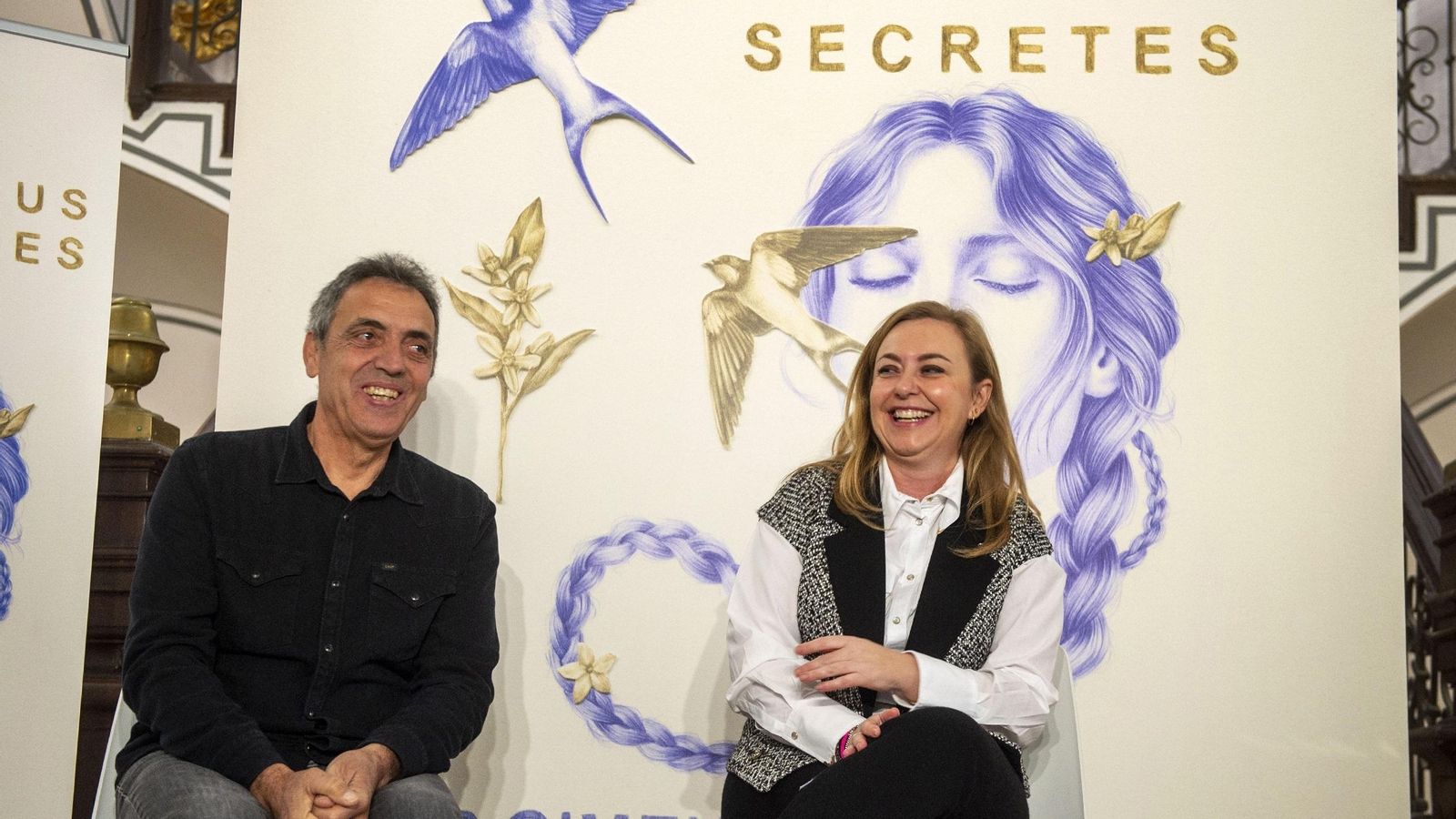 'Botifarra' i la vicepresidenta de la Diputació de València, Natàlia Enguix, en la presentació de "Les veus secretes" El músic valencià i la vicepresidenta de la Diputació de València, Natàlia Enguix, en la presentació de 'Les veus secretes'