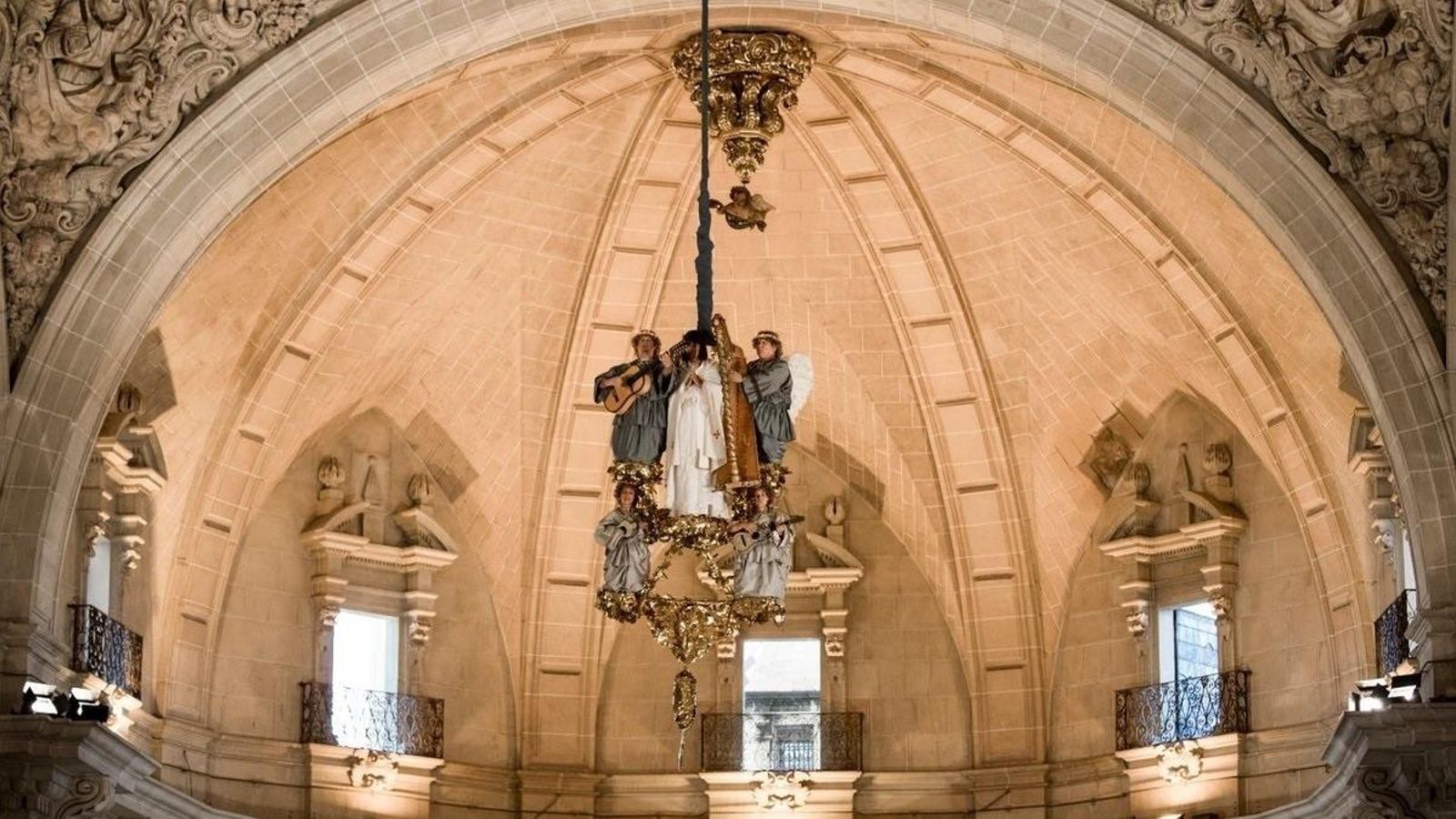 Imatge d'arxiu de la representació del Misteri d'Elx