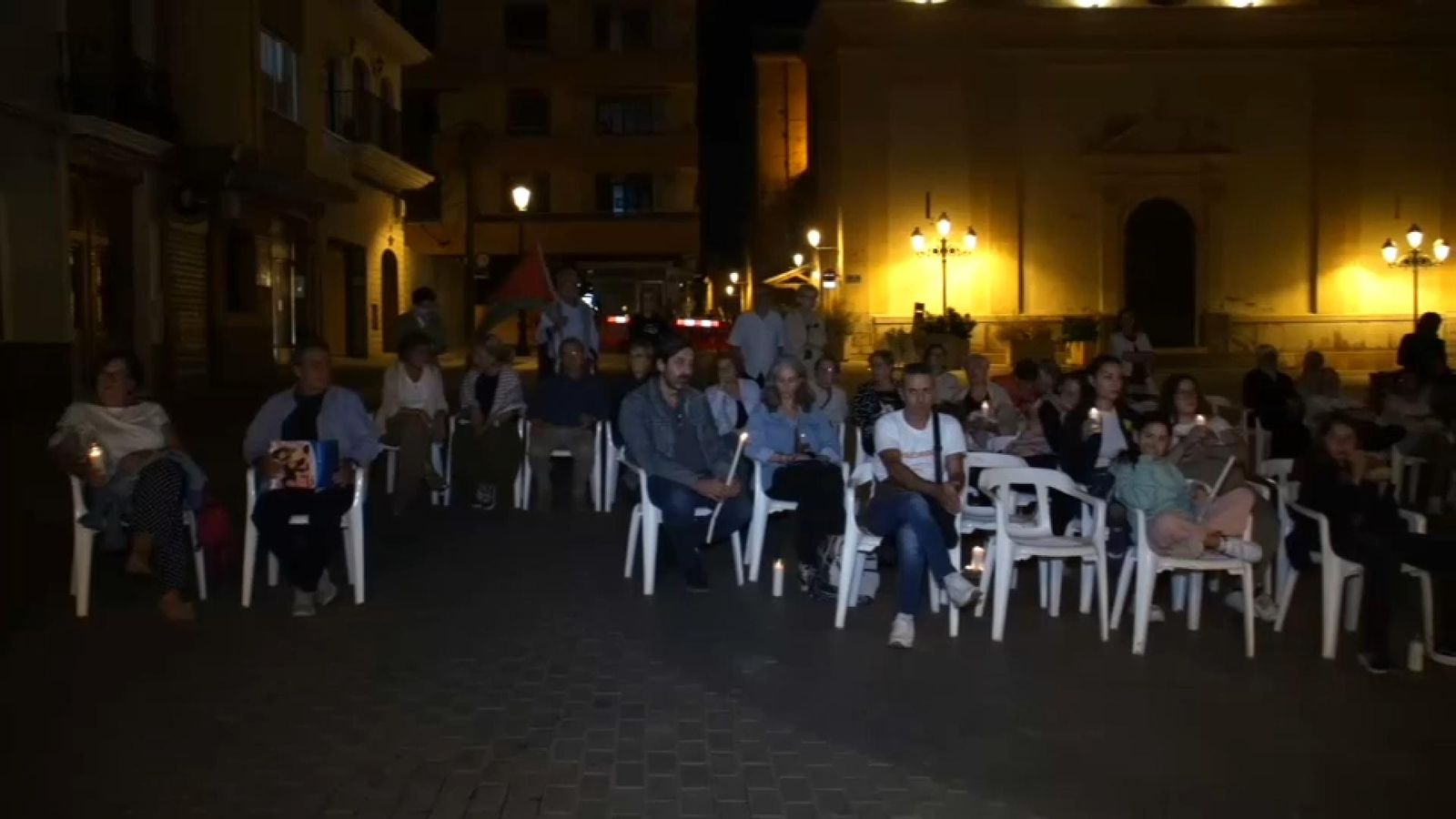 Vigília per Gaza a Riba-roja de Túria