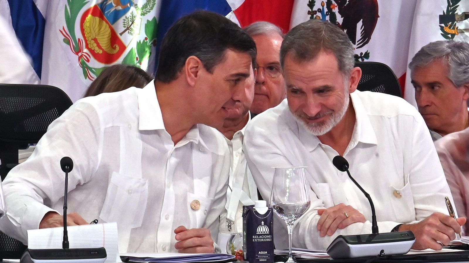 Sánchez amb el rei Felip VI, en la Cimera Iberoamericana