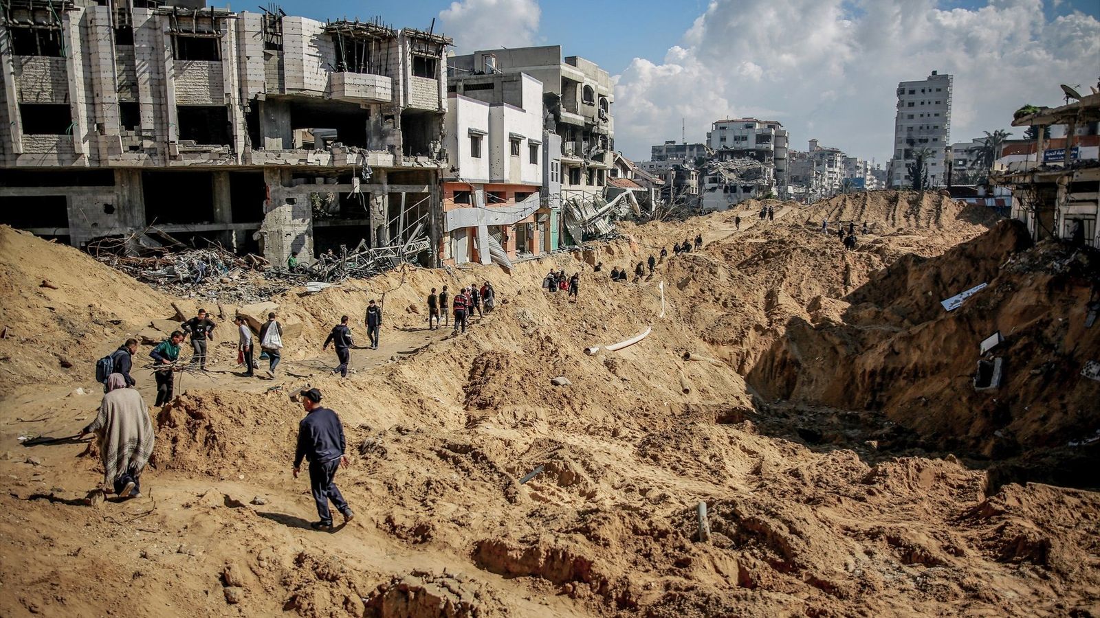 L’estat de la ciutat de Gaza, un dels llocs on Netanyahu pretén que es traslladen el milió i mig de palestins de Rafah