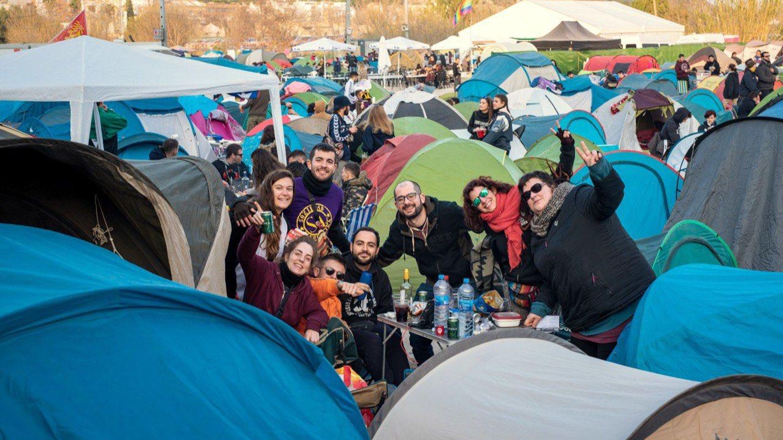 Imatge d'arxiu de la zona d'acampada Imatge d'arxiu de la zona d'acampada