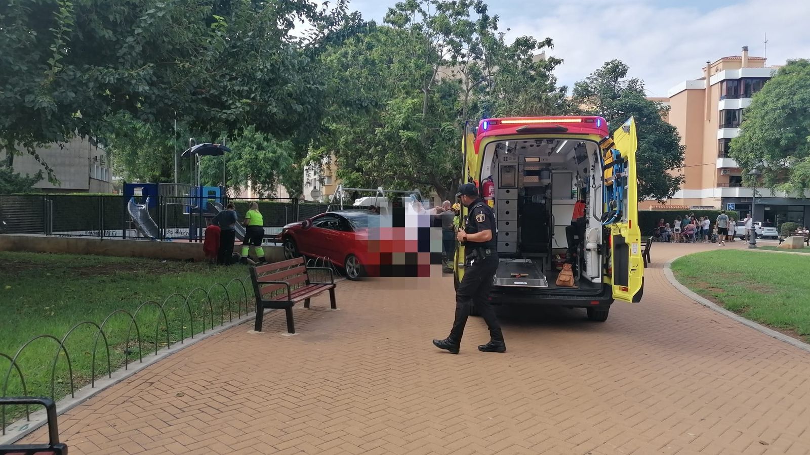 Una imatge de la plaça Jaume I, poc després dels fets