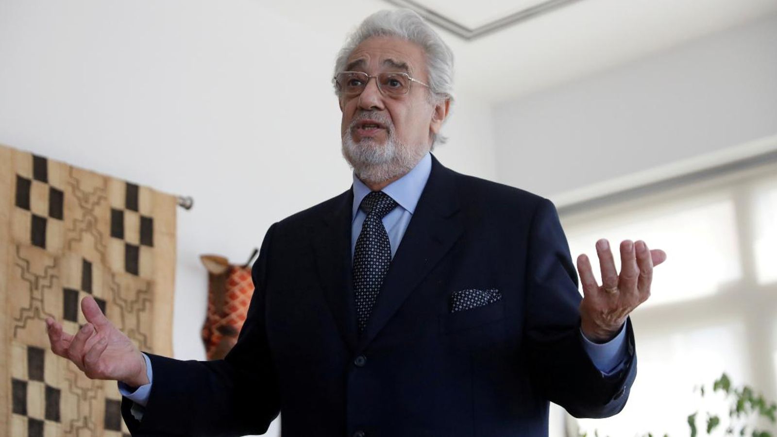 Plàcido Domingo en l'Escola de Música de Nova York, en una imatge d'arxiu de maig del 2018