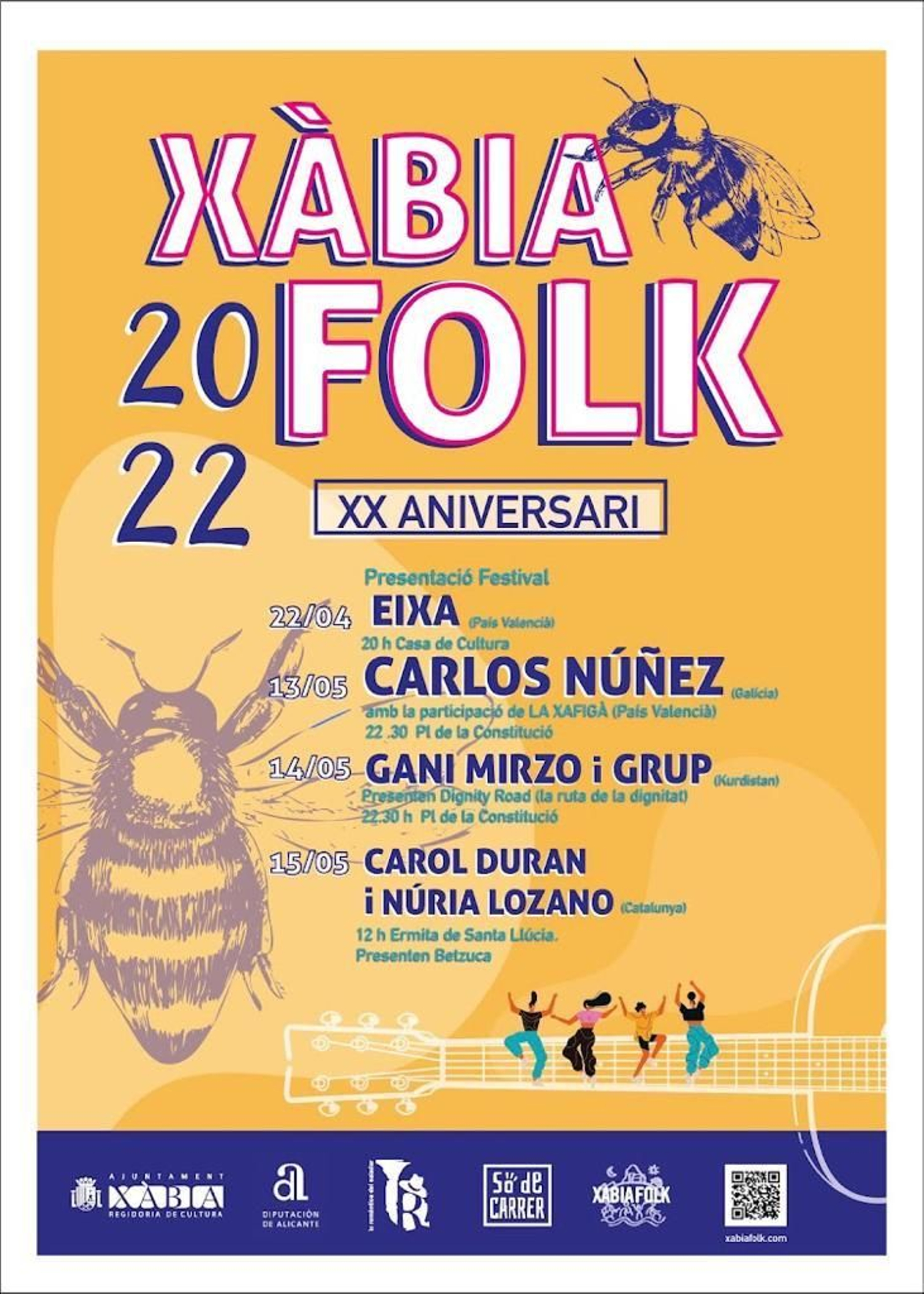 Cartell de Xàbia Folk 2022