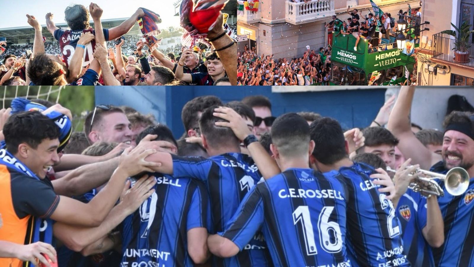 Imatges de l'ascens del Llevant, Elx i Esportiu Rossell