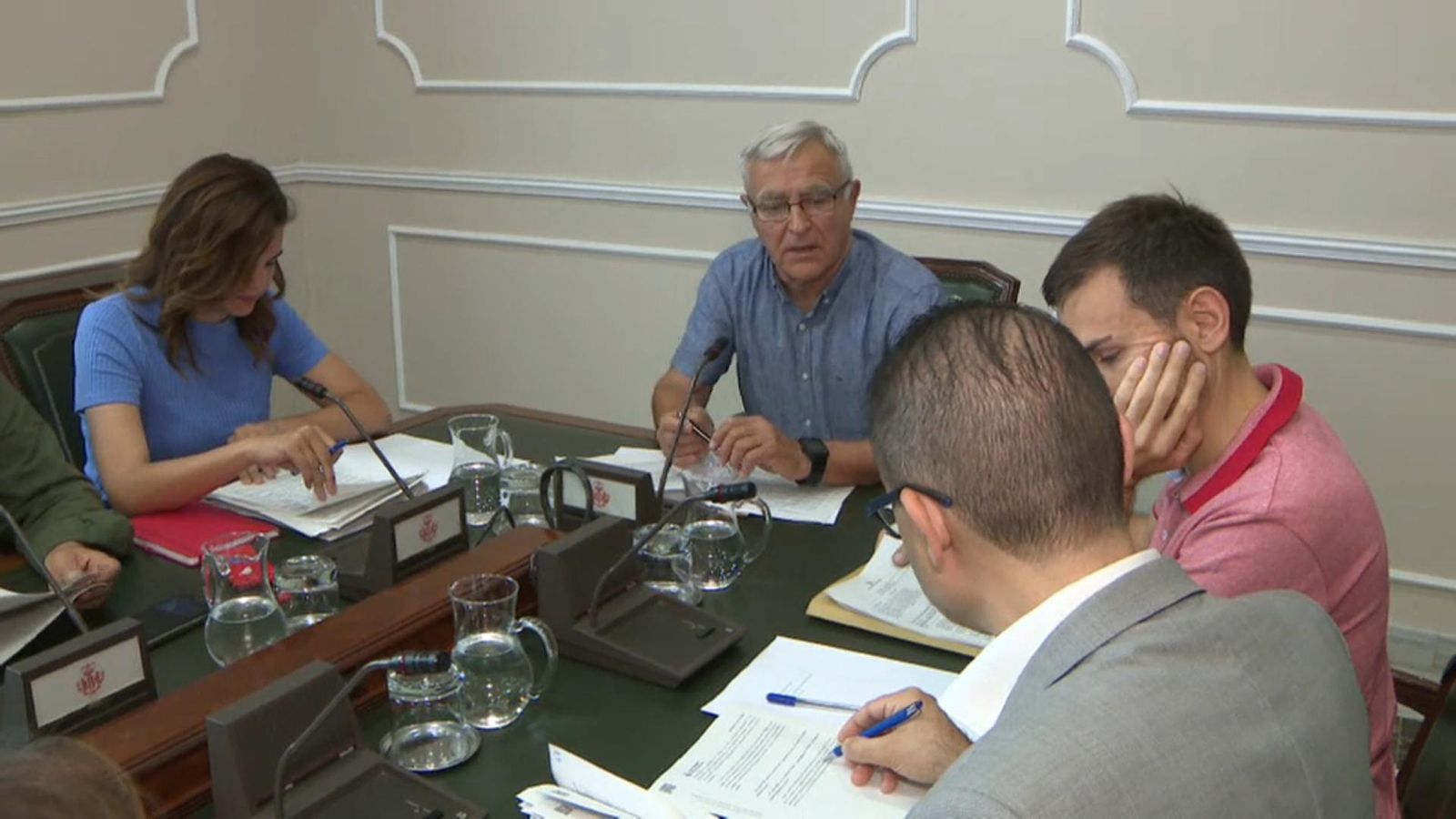 Imatge d'arxiu de les negociacions per a tancar un acord de govern a l'Ajuntament de València