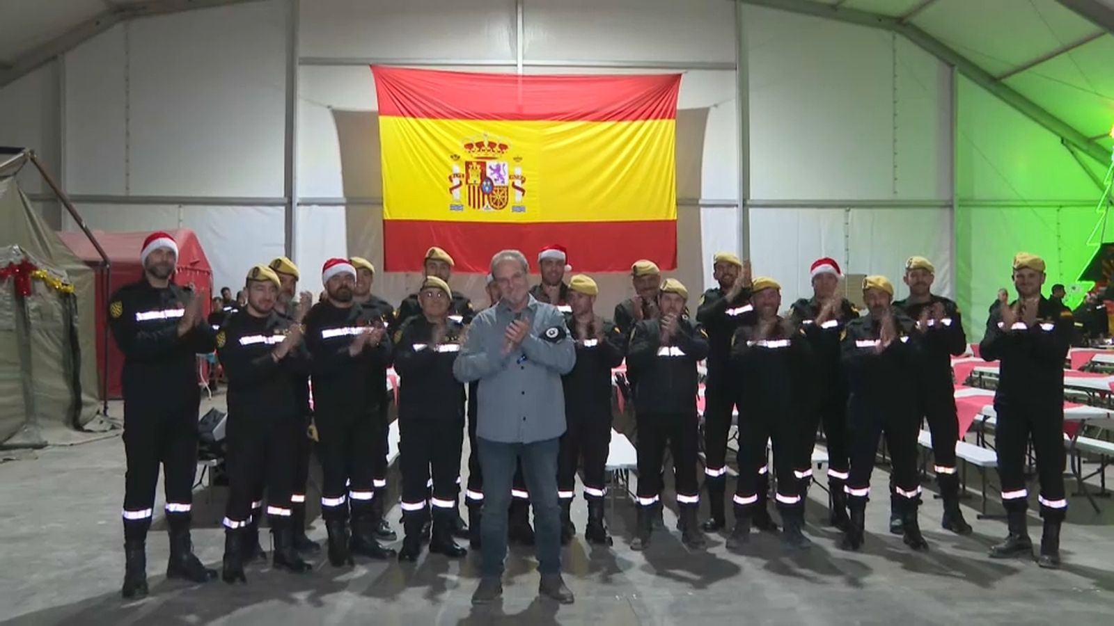 Els efectius de l'UME han celebrat el sopar de Nadal