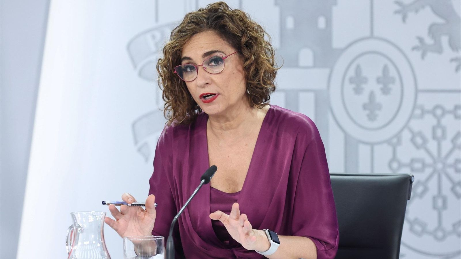 La ministra d'Hisenda i Funció Pública, María Jesús Montero, en una roda de premsa posterior al Consell de Ministres