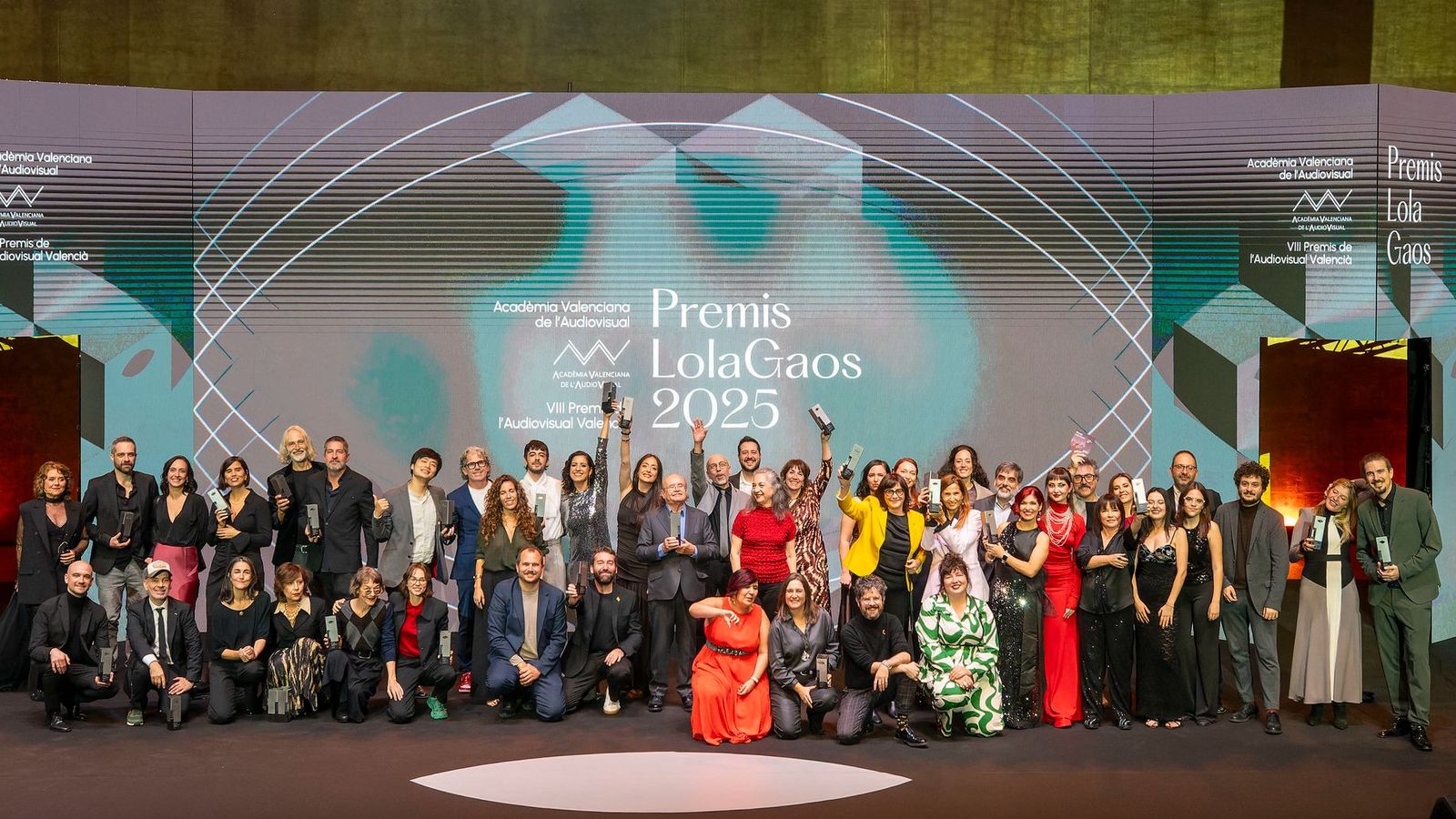 Guanyadors de l'edició del 2025 dels premis Lola Gaos, que reconeixen els millors treballs del sector audiovisual valencià